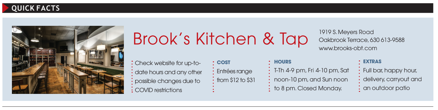 Brook's Kitchen & Tap Quick Facts